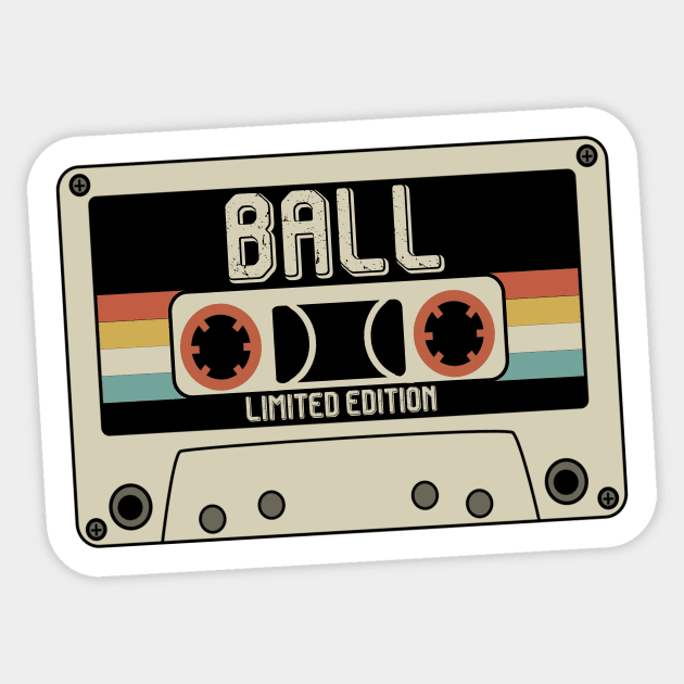 Ball - Limited Edition - Vintage Style Sticker by Debbie Art
